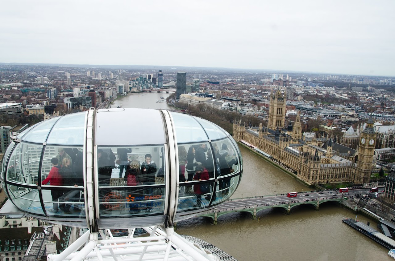 London Eye on Westminster Abbey