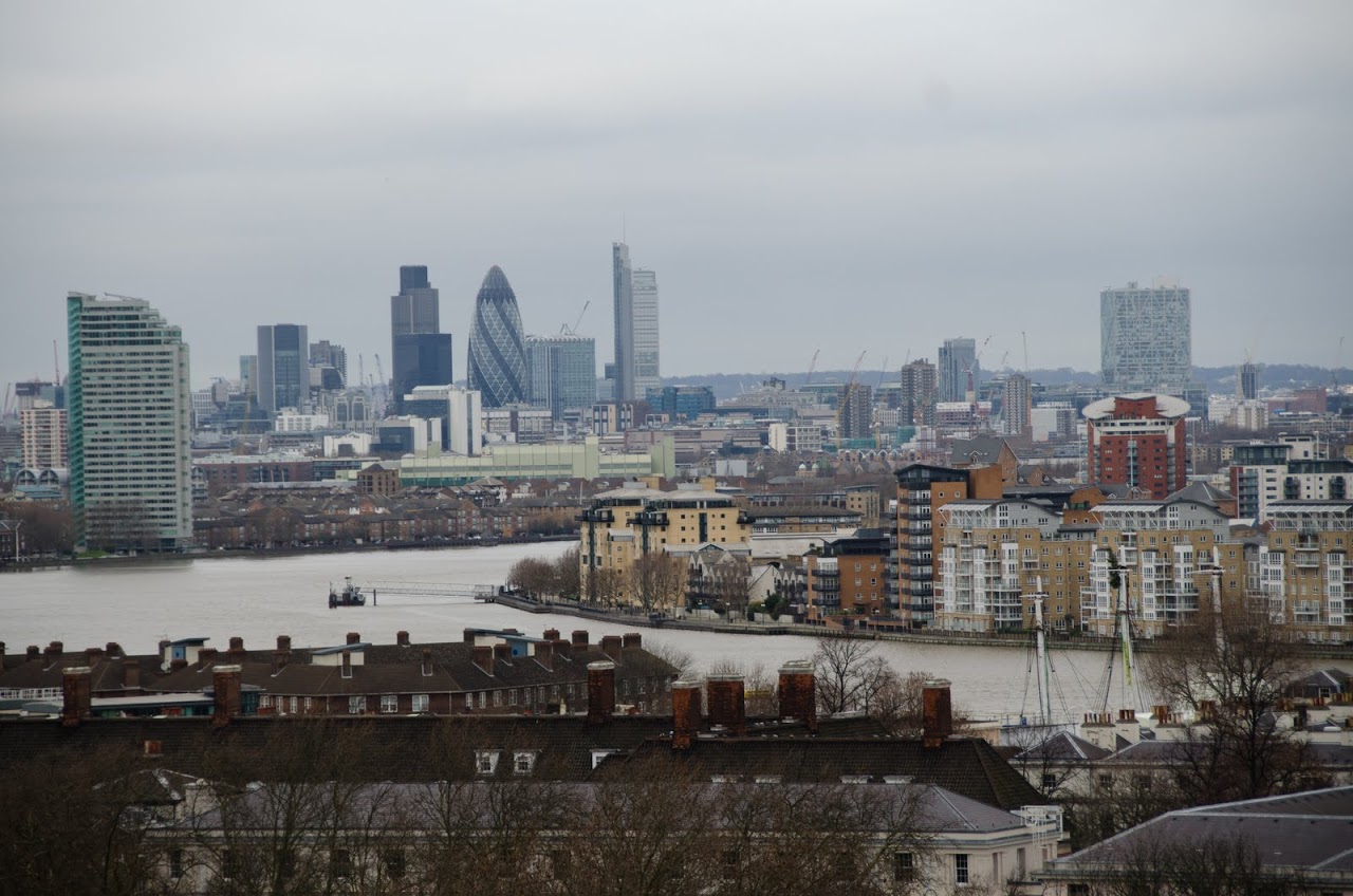 Views of London from Greenwich Park